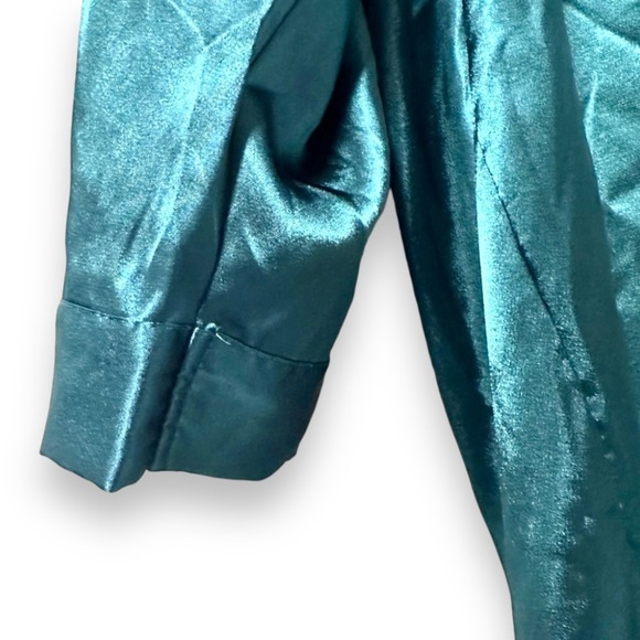 Vintage Inner Most Silky Emerald Green Long Sleeve Nightgown Women’s Size XS - Picture 5 of 10